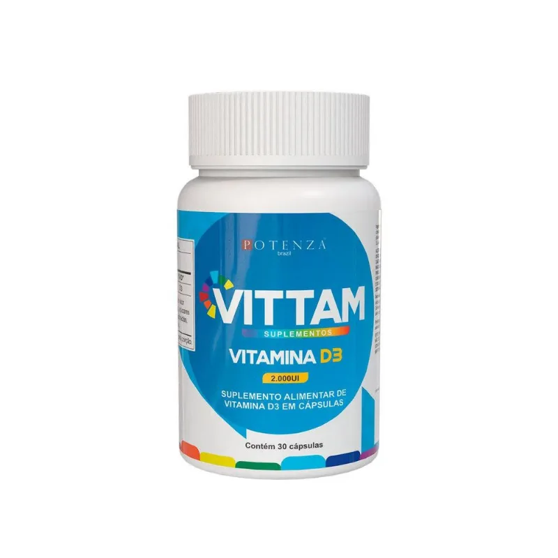 Suplemento Cápsula Vitamina D3 2000ui Vittam S/sabor 30 Capsulas