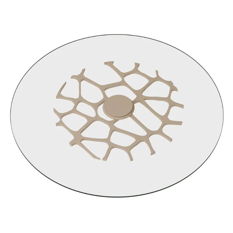 Prato Giratório de Mesa 100cm em Vidro Temperado 8mm Fendi