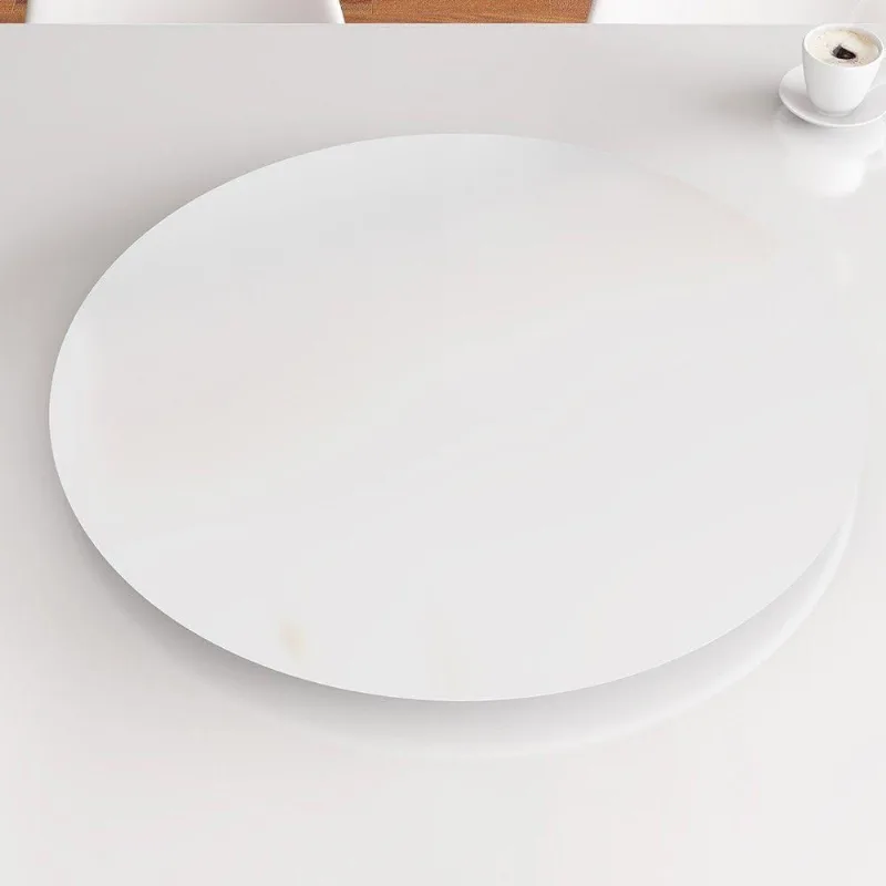 Prato Giratório de Mesa 70cm Mdf Branco