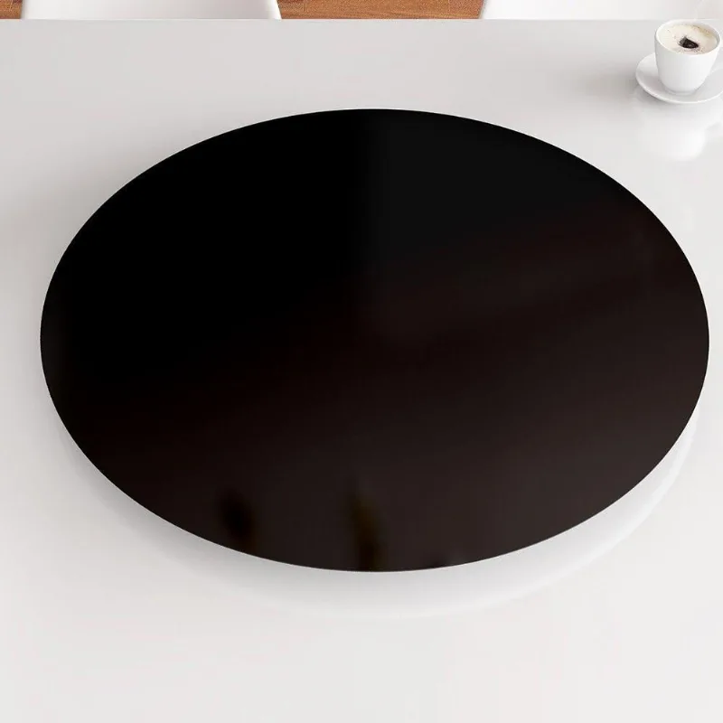 Prato Giratório de Mesa 90 cm MDF - Cor Preto