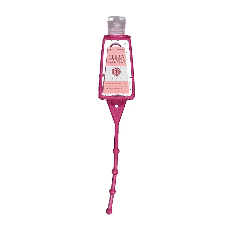 Higiênizador de Mãos Anticéptico Clean Hands Rosas Bella Femme Cosméticos - 29 mL