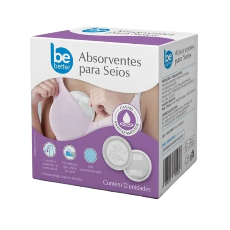 Absorventes Para seios be Better com 12 Unidades - Be Better