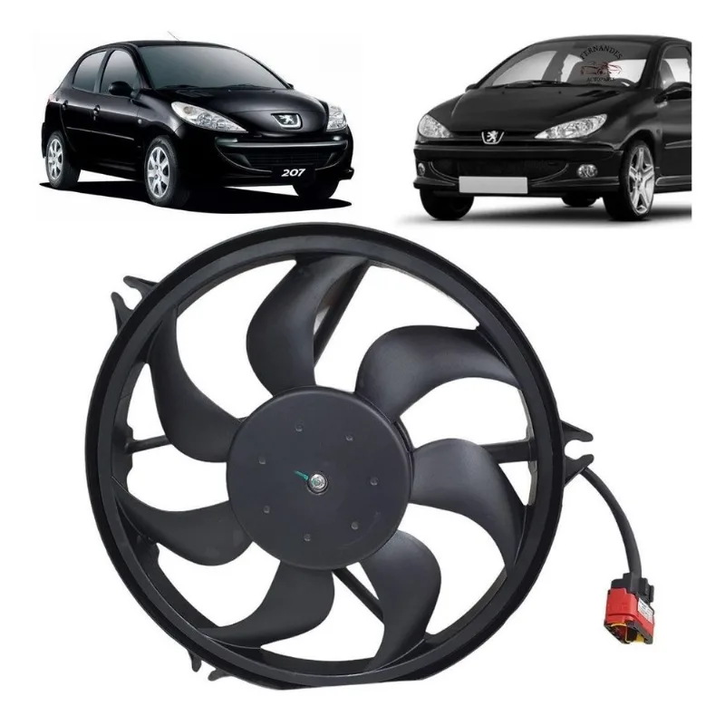 Eletroventilador Peugeot 206 1.0 1.4 1.6 2000 A 2008 Com Ar
