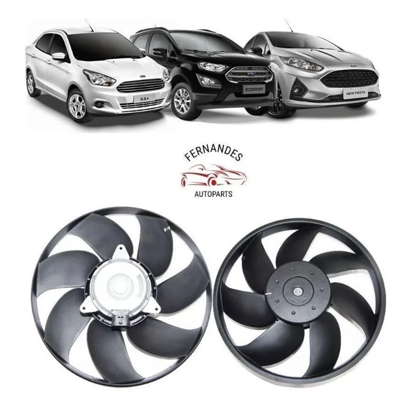 Ventoinha Radiador Com Motor Fiesta 1.5 1.6 2013 2014 2015