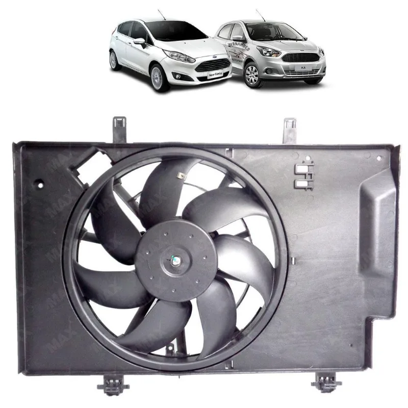 Ventoinha Radiador Com Motor Ford Ka 1.0 1.5 2014 2015 2016
