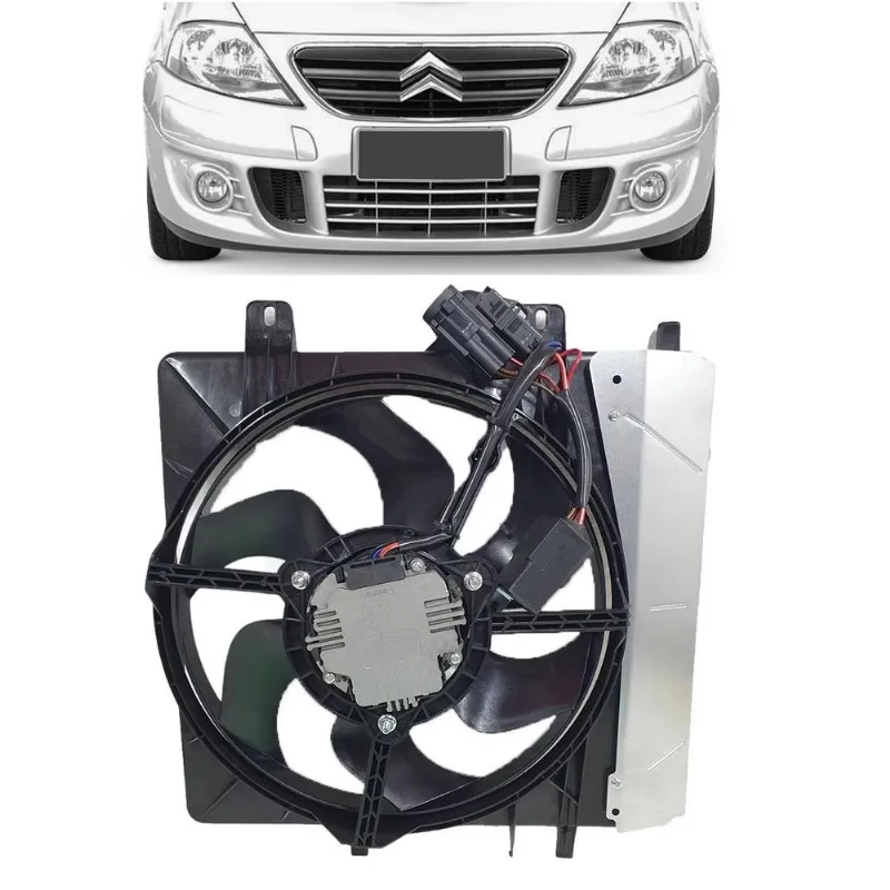 Ventoinha Defletor Citroen C3 2003 2004 2005 2006 Com Modulo