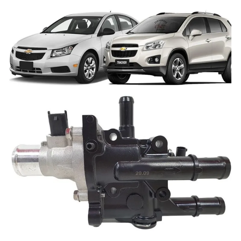Carcaça Válvula Termostática Cruze Tracker Sonic Com Sensor