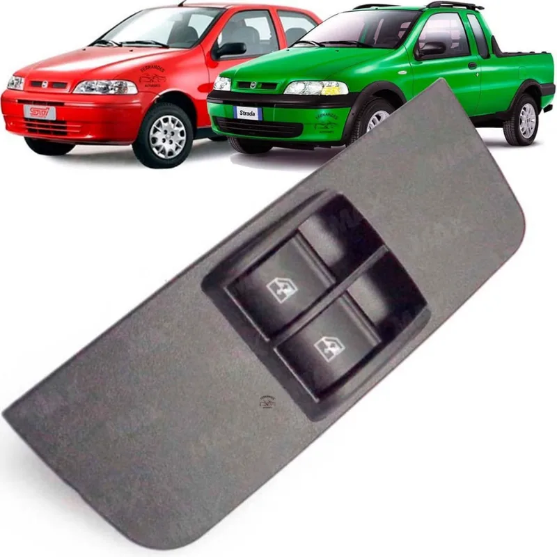 Botão De Vidro Elétrico Fiat Palio Strada Dianteiro Esquerdo