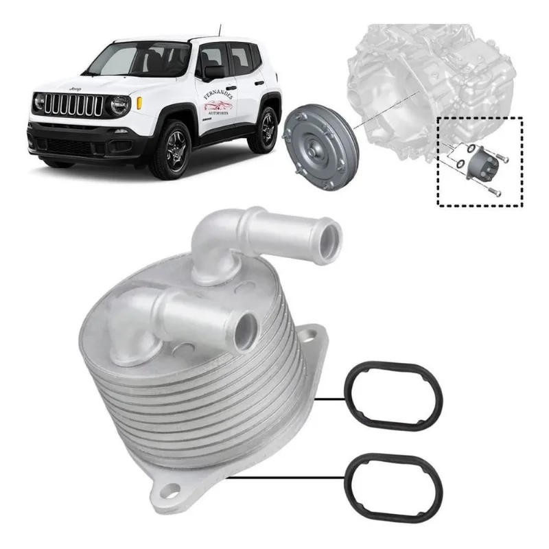 Resfriador Trocador De Calor Câmbio Fiat Toro Jeep Renegade