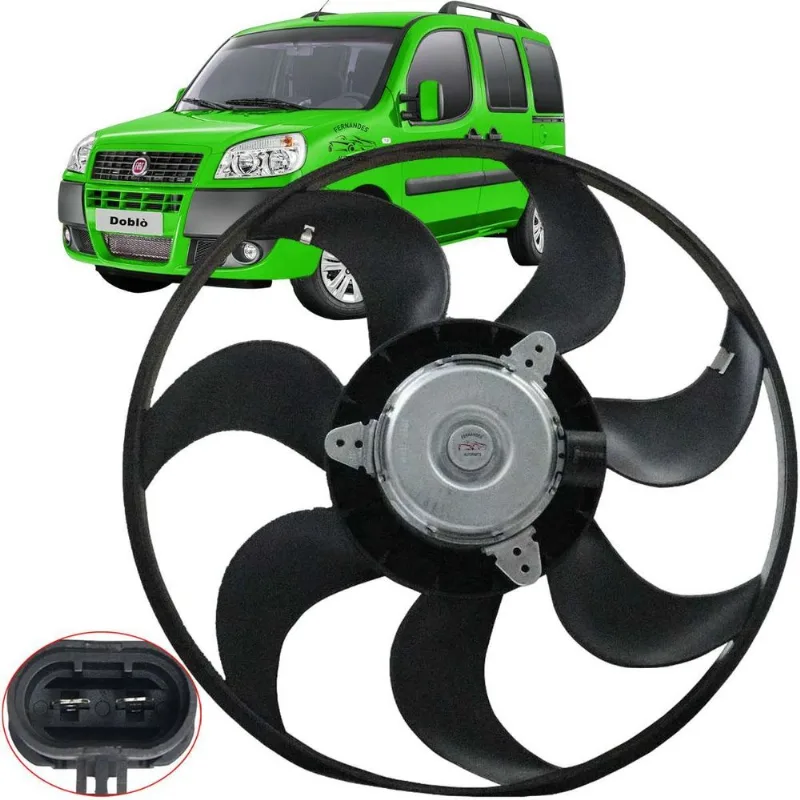 Ventoinha Doblo Ar Cond. 110mm Fiat