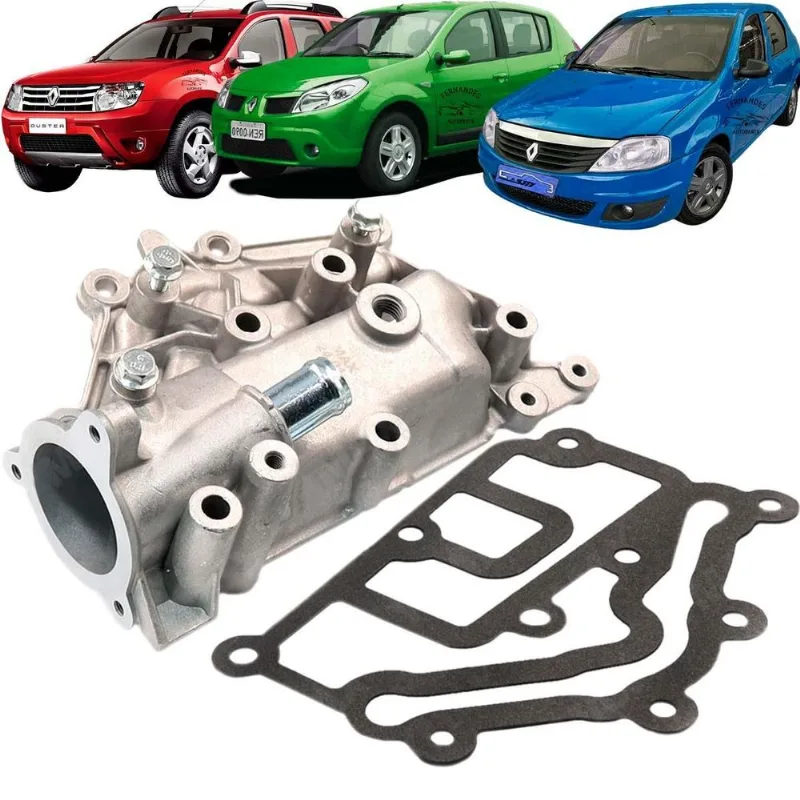 Carcaça Valvula Termostatica Sandero Clio Logan Duster 04/16