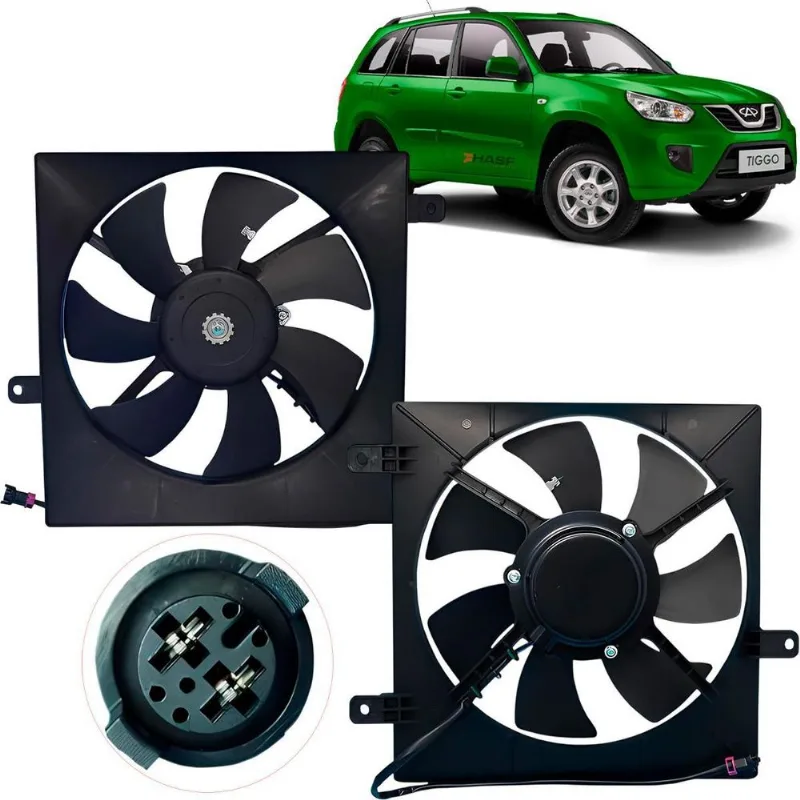Eletroventilador Ventoinha Direito Para Chery Tiggo 2.0 16v