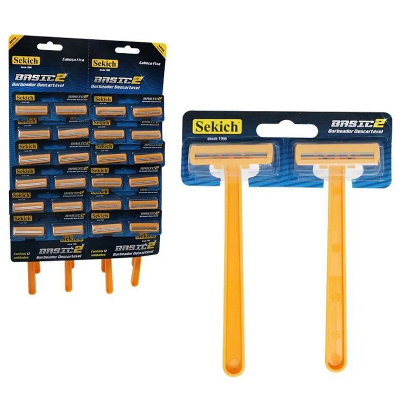 Barbeador Descartável Sekich Basic2 - 2 Lâminas