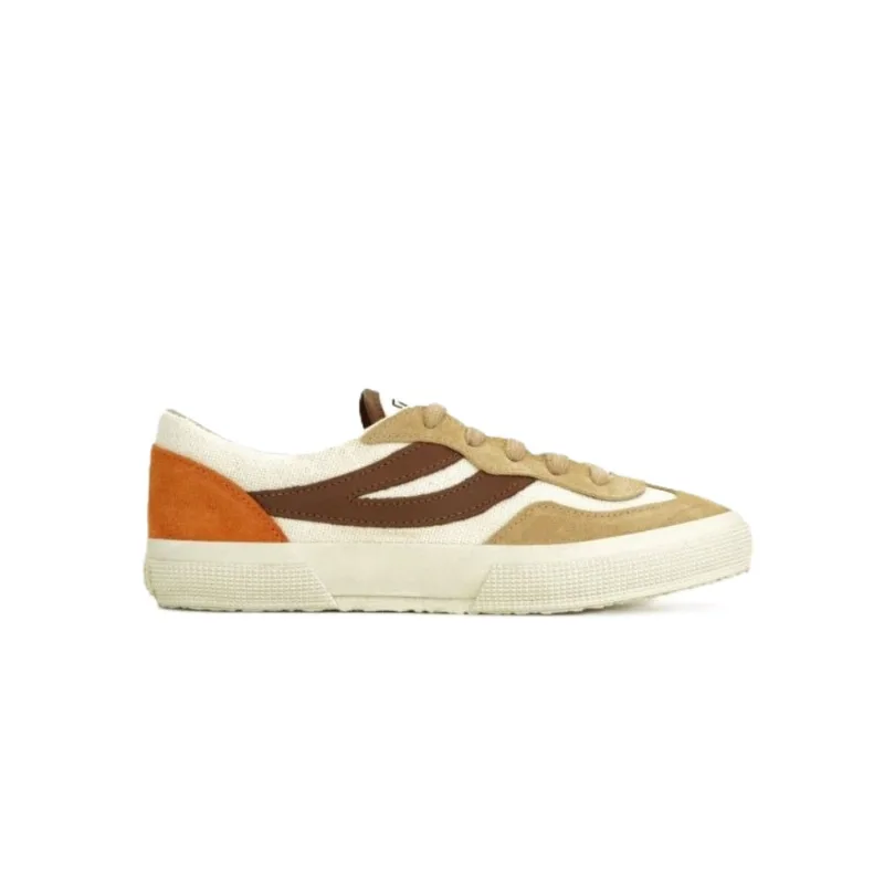 Tênis Superga 2750 Revolley Suede Canvas Cru/Marrom SN10000163C.36