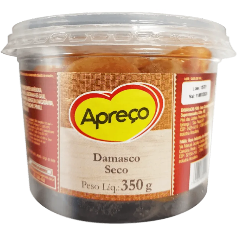 Damasco Turco Apreço Pote 350g