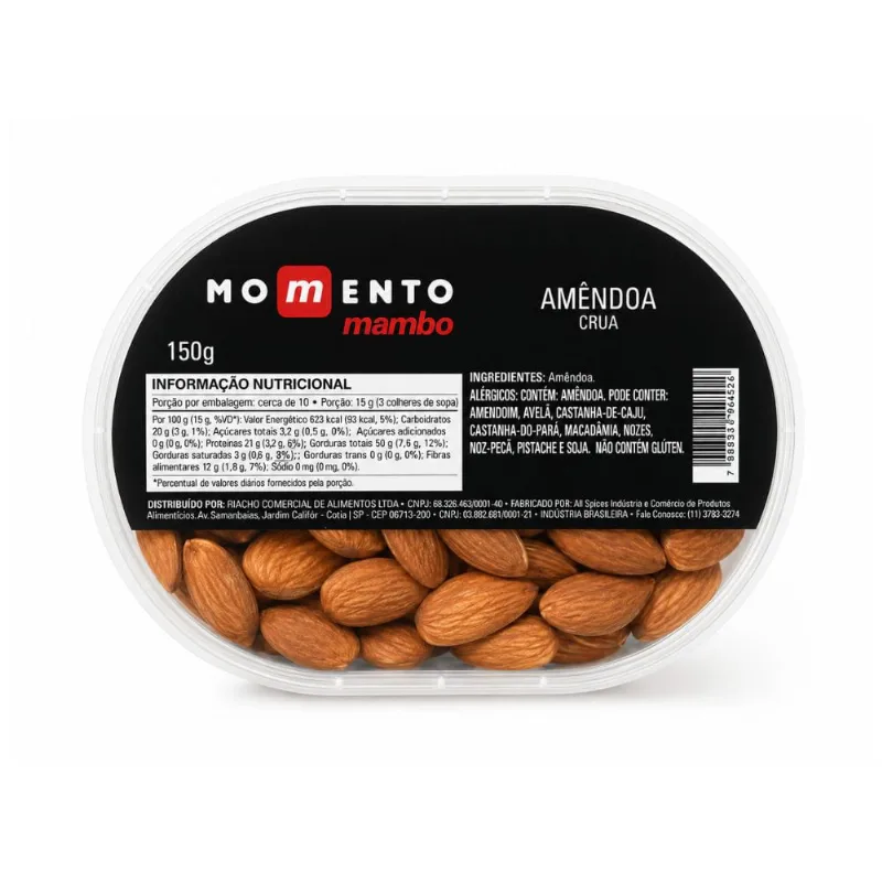 Amêndoa Crua Momento Mambo 150g