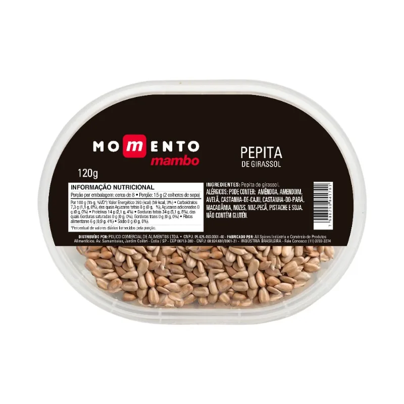 Pepita de Girassol Momento Mambo 120g