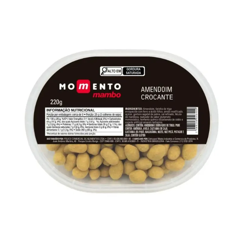 Amendoim Crocante Momento Mambo 220g