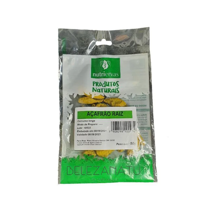 Açafrão Raiz 50g - Não Informado