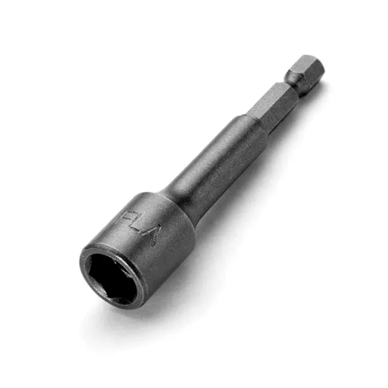 Ponteira tipo soquete 5/16" x 75 mm encaixe sextavado 1/4" com ima - IFLA - IFLA - Ferramentas Manuais