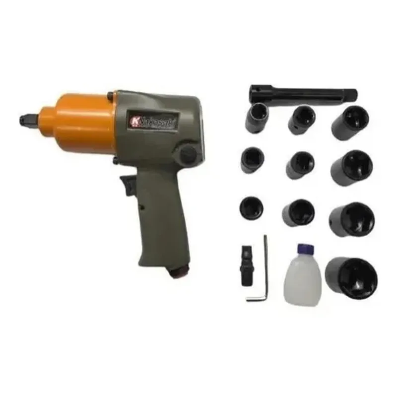Chave Impacto Pneumática 1/2 Parafusadeira Industrial 17pças
