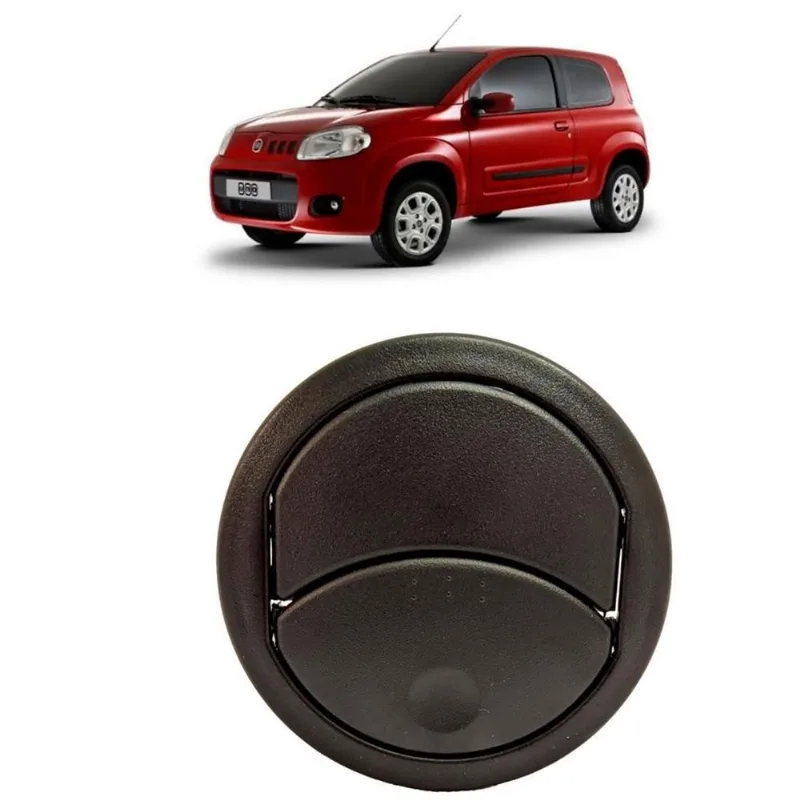 Difusor Ar Central Fiat Uno Vivace 10/14 Fiorino 14/20 Preto