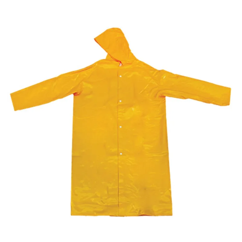 Capa de Chuva em PVC Forrada com Manga Amarela - BRASCAMP G - Brascamp