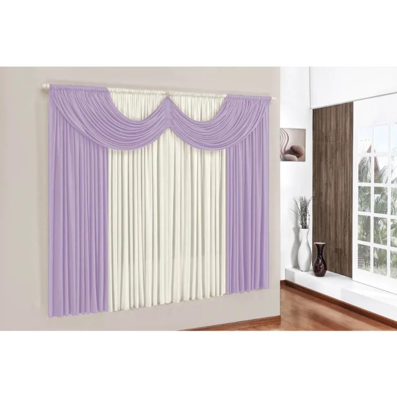 Cortina p/ Varão Simples 2,00m x 1,70m em Malha Gel Paris