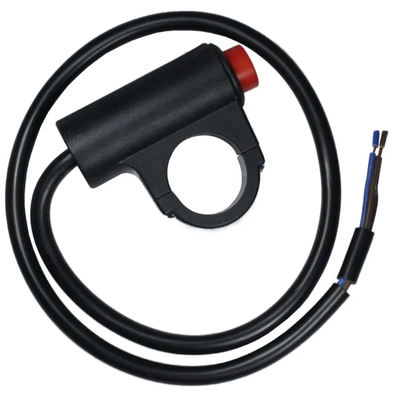 Interruptor botão pisca alerta universal carro moto 3 fios com suporte de fixação