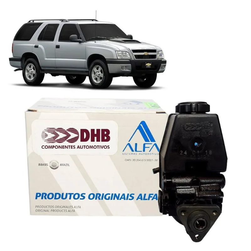 Bomba direcao HD nova dhb original gm S10/BLAZER efi 2.2 gasolina 1995 A 2000 - com reservatorio acoplado