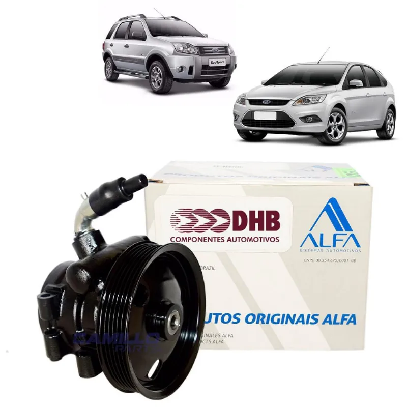 Bomba HD dhb original ford focus 2.0 2006... - somente com motor duratec 2.0 - com polia 6PK E 04 furos fixaçao - dl