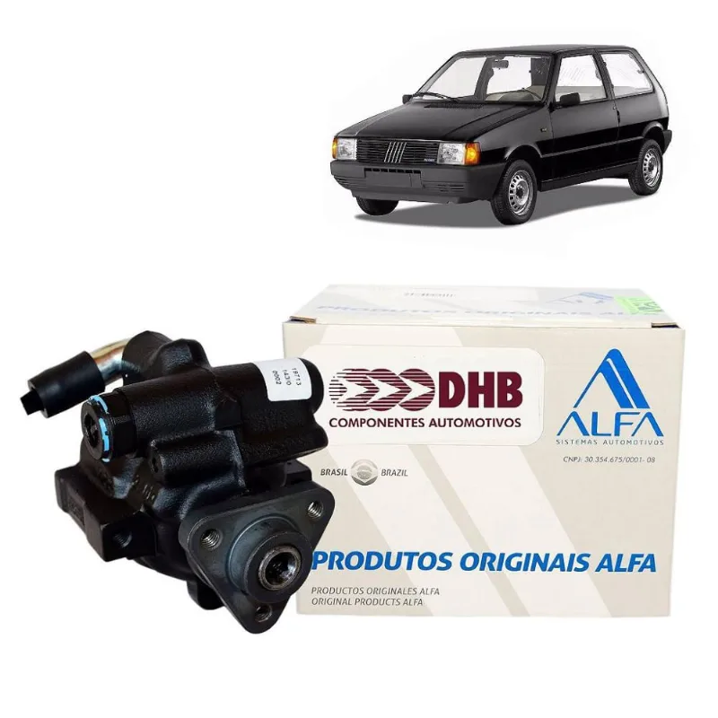 Bomba oleo HD dhb fiat elba/premio/tempra/antigos 1992... UNO/FIORINO 1992 A 2013 - sem polia - cano p/ tras ld