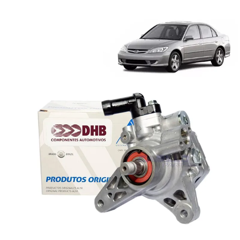 Bomba de oleo HD nova dhb honda civic 1.7 2001 A 2006 - cano ld - sem polia