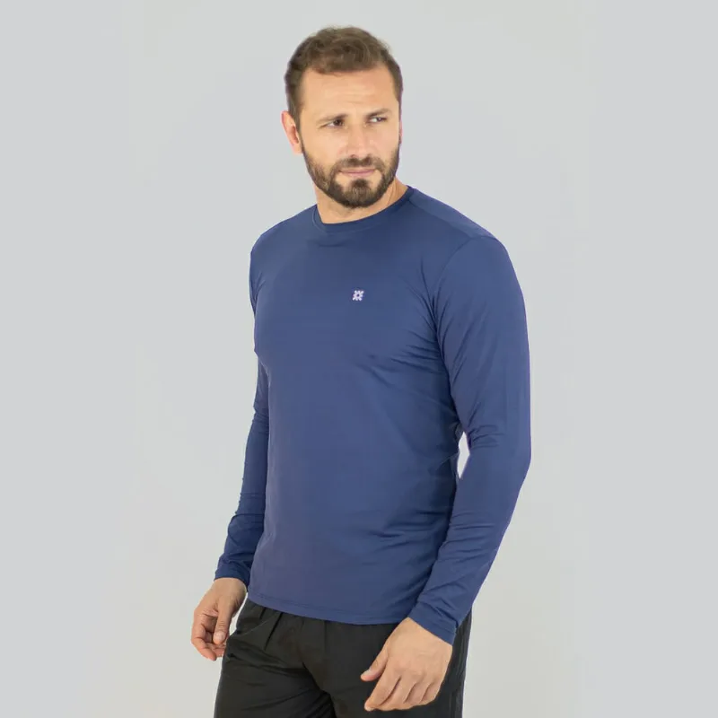 Camiseta Uvpro Uvline Manga Longa Masculino Marinho GG 1 Unidade