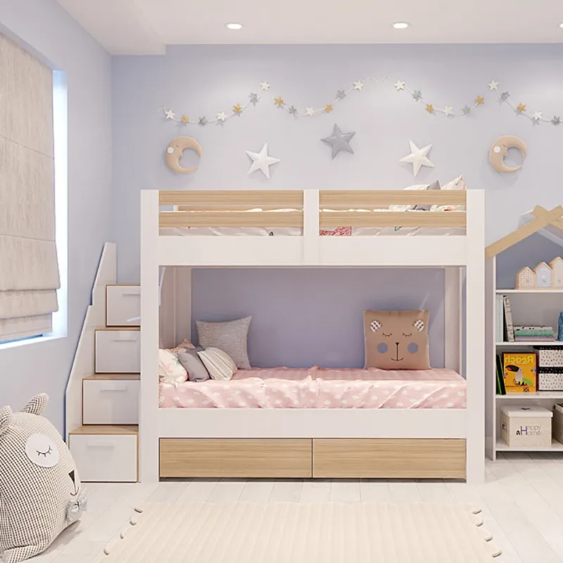 Beliche Infantil Star Plus com 2 Gavetas Branco/Montana - Casatema