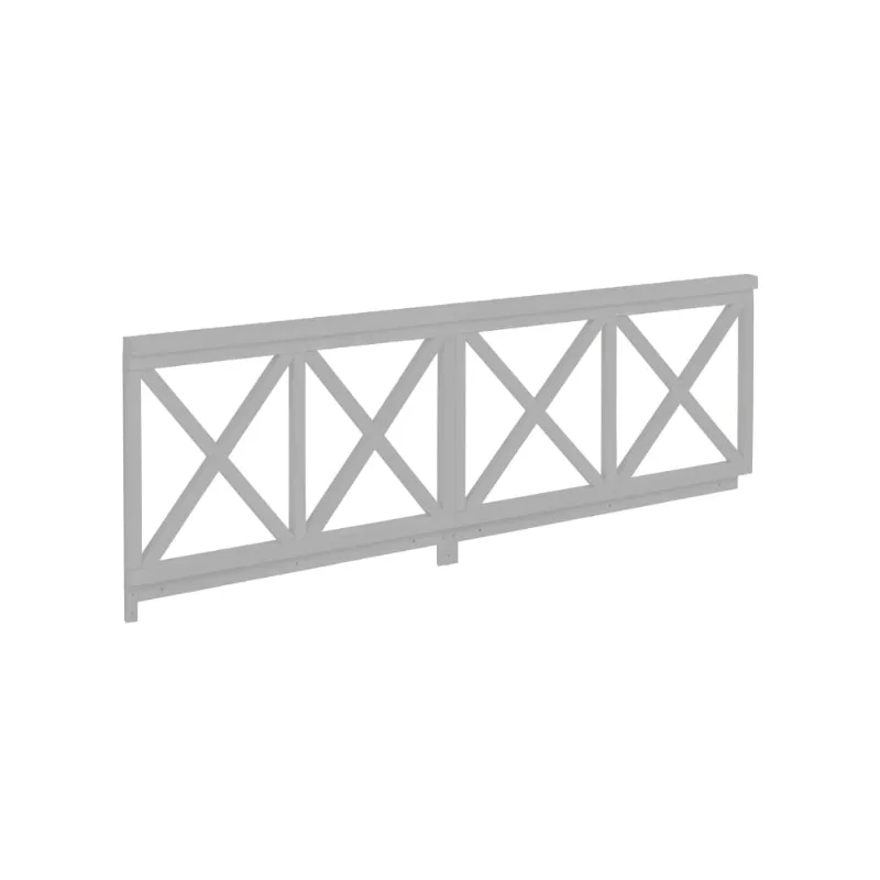 Grade de Proteção X Dupla 100 cm Cinza - Casatema