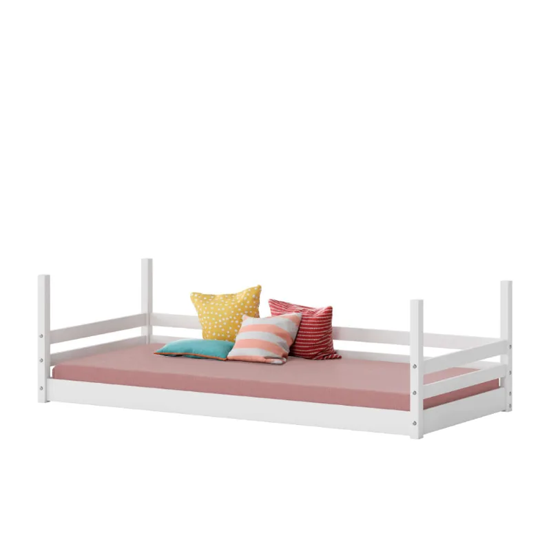 Cama Infantil Montessoriana Prime Madeira Maciça - Branco