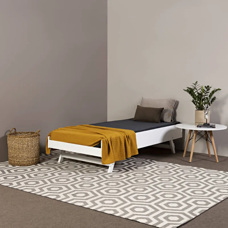 Cama Casatema Auxiliar Prime Lift Branco 43 cm 188 93.6 Cama Auxiliar Prime Lift com Pés Retráteis Branco - Casatema