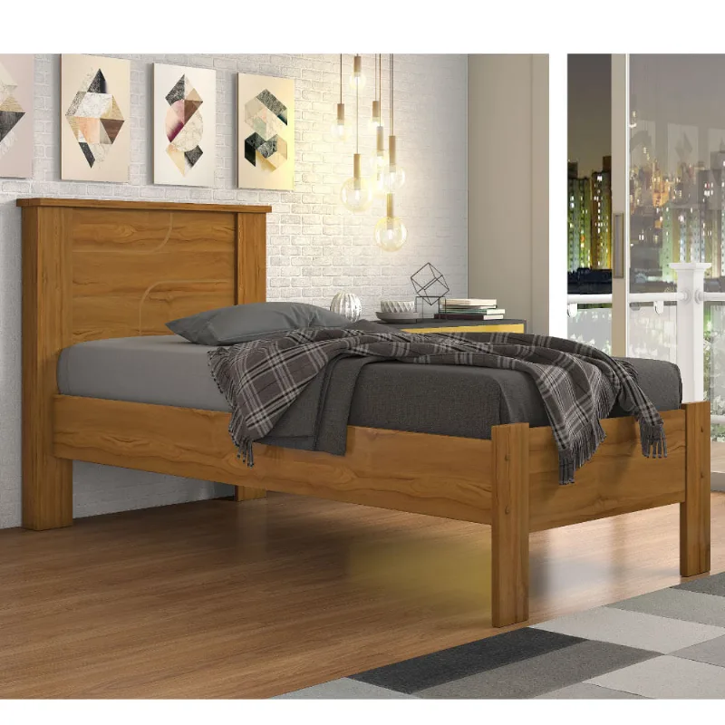 Cama Conquista Summer Bicama Rústico 107.5 cm 105 200.3 Cama Solteiro Summer - Rústico