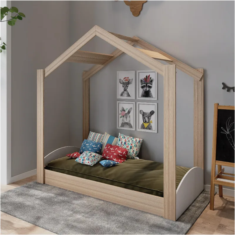Mini Cama Montessoriana Doce Soninho Branco/Montana - Casatema
