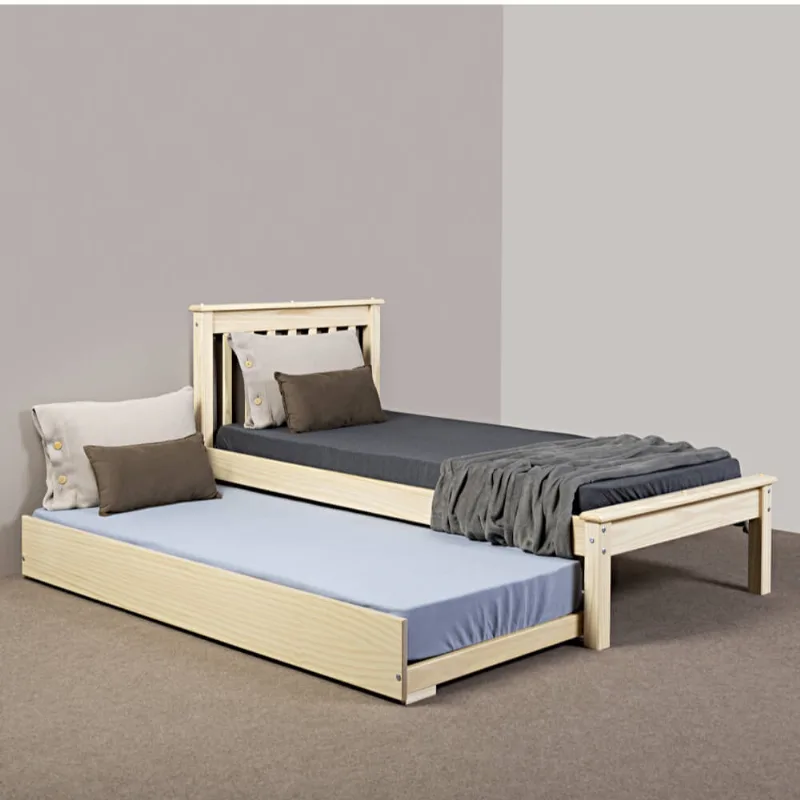 Bicama Kingston com Cabeceira Ripada Natural - Casatema