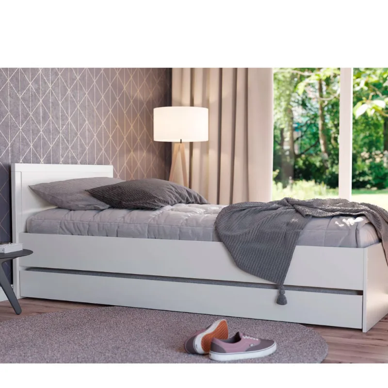 Bicama Infantil com Cabeceira Wood Tivoli - Branco