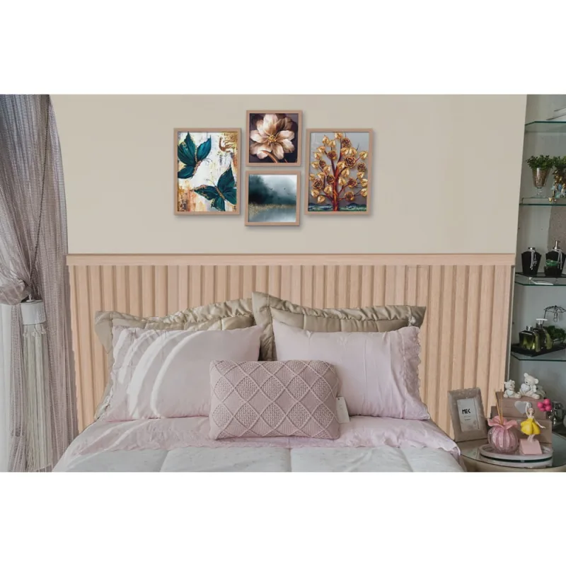 Ripas Para Cabeceira De Cama Casal/Queen/King 240Cm - Não Disponível - Móveis