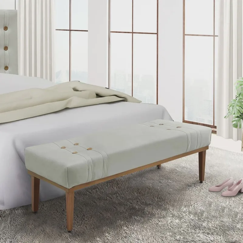 Calçadeira Recamier King Gênova Spezzia Decor - Não Disponível - Móveis