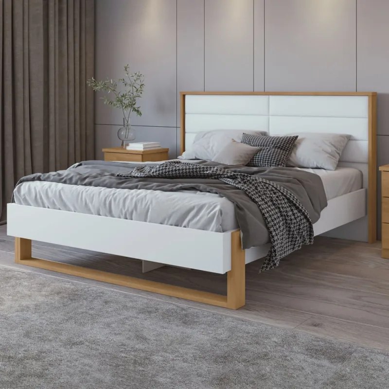 Cama Queen 160cm com LED Freetown Móveis Lopas - Não Disponível
