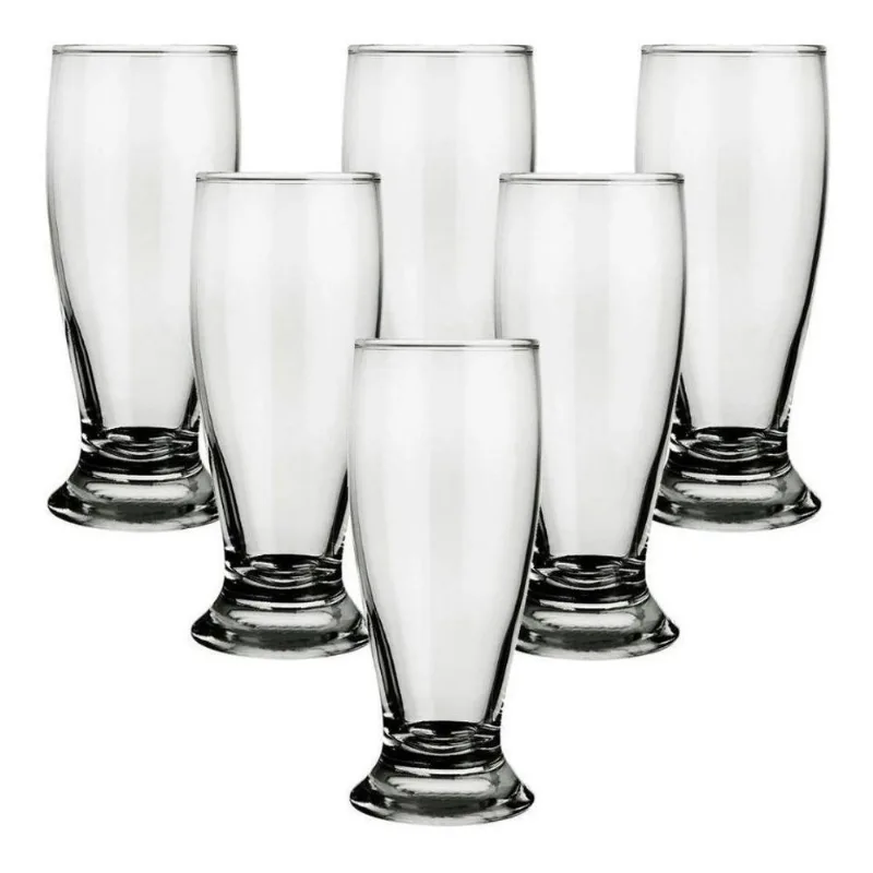 Jogo 6 Copos Cerveja Beer 200Ml Copo Taça Tulipa Chopp Suco