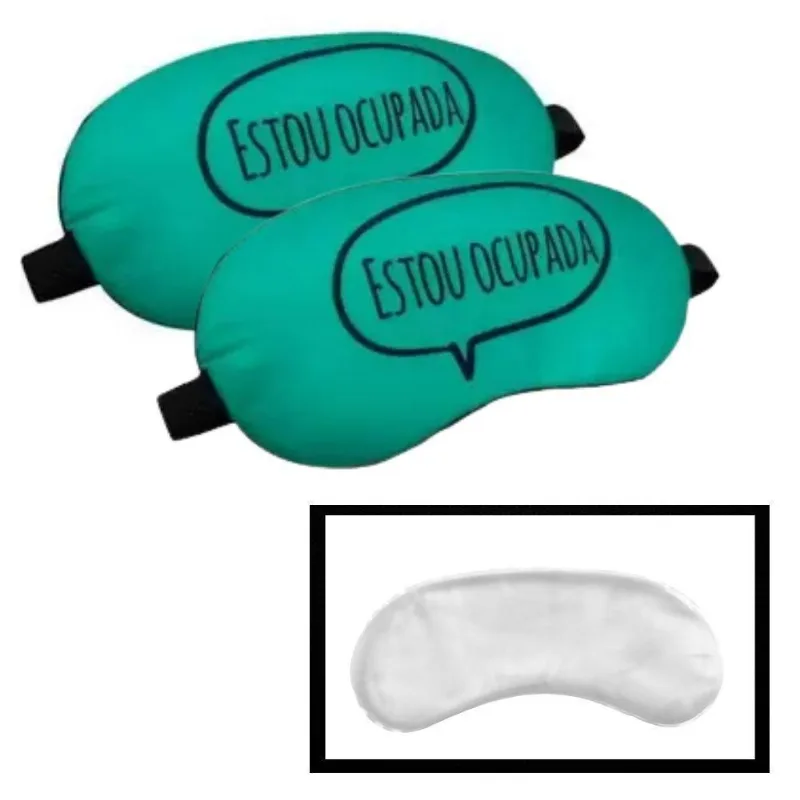 Kit 2 Máscaras Descanso Térmica Gel Viagem Dormir Fria Morna