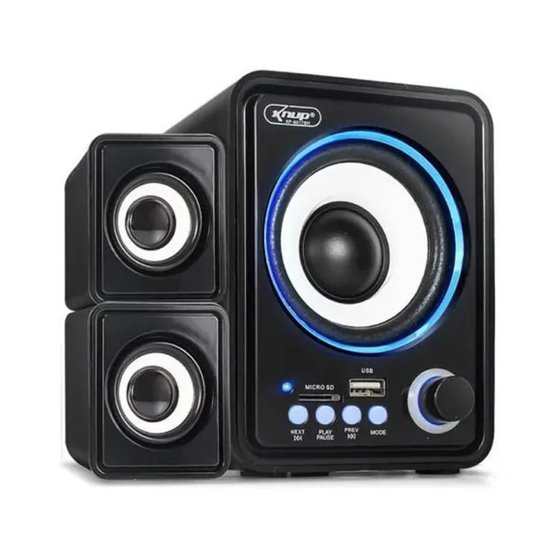 Caixa De Som Bluetooth Subwoofer Knup Usb P2