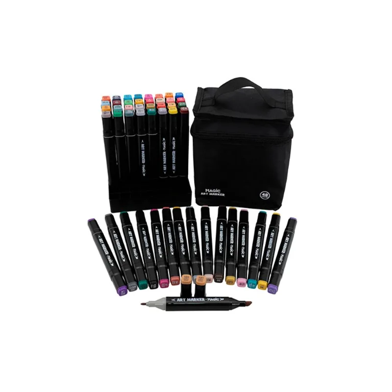 Caneta Marcador Art Marker Ponta Dupla com 24 Cores un - MAGIC KIDS