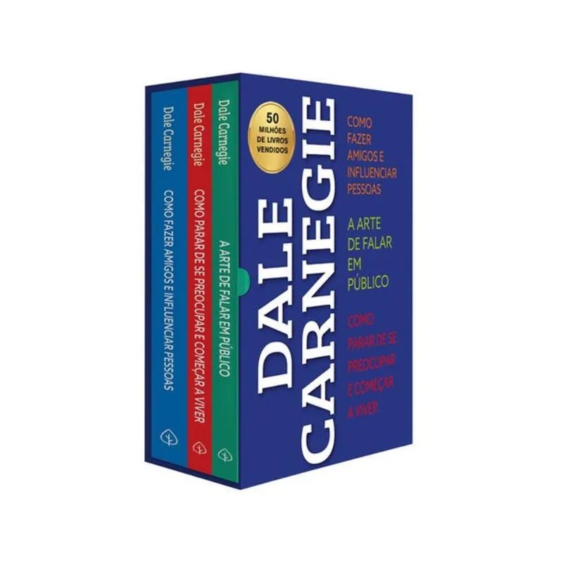 BOX DALE CARNEGIE - DESENVOLVIMENTO PESSOAL, COMUNICAÇÃO E RELACIONAMENTO - 3 LIVROS CLÁSSICOS